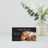 Massage Therapy business card (Standing Front)
