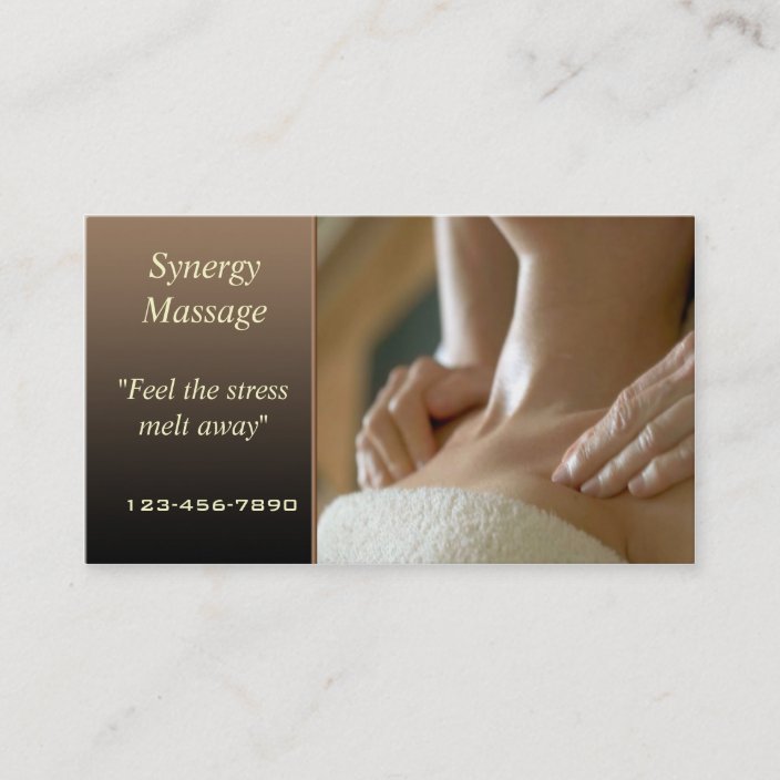 Massage Therapy Business Card 3022