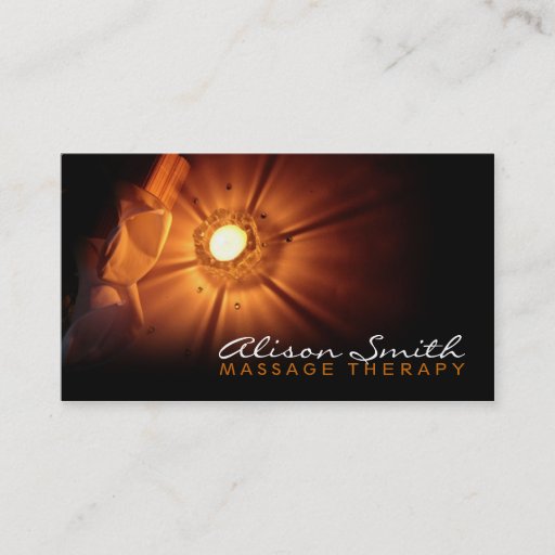 Customizable Massage Therapy Business card