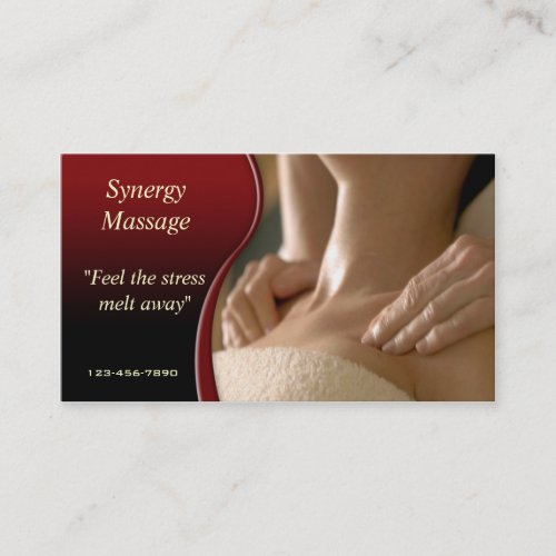 Massage Therapy business card