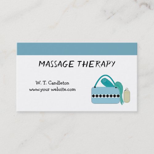 Massage Therapy Business Card