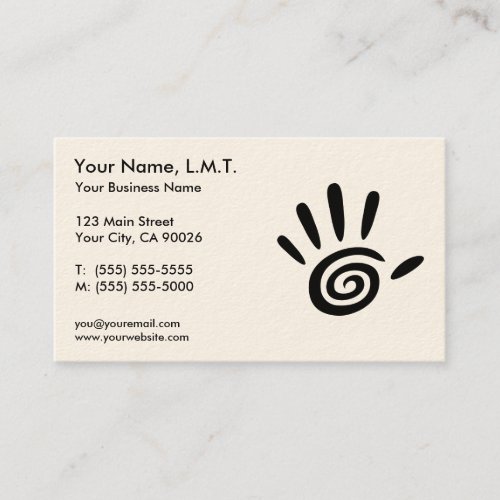 Massage Therapy Business Cards