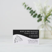 Massage Therapy Business Cards (Standing Front)