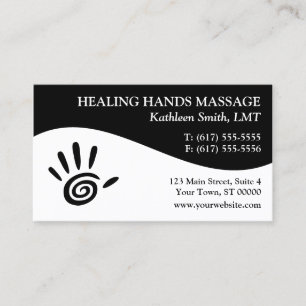 Massage Therapy Business Cards