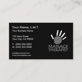 Massage Therapy Business Cards