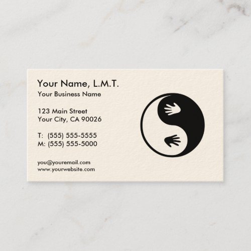 Massage Therapy Business Cards