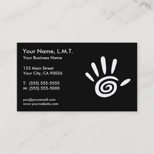 Massage Therapy Business Cards