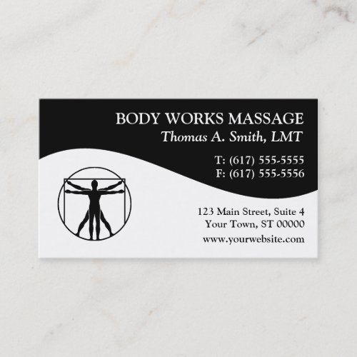 Massage Therapy Business Cards