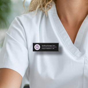 Massage Therapy Clinic Name Tag
