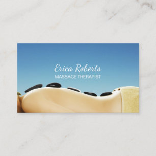 Massage Therapy Elegant Beauty Spa & Salon Business Card