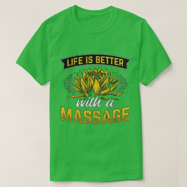 Massage therapy enhances life quality 1 T-Shirt (Design Front)