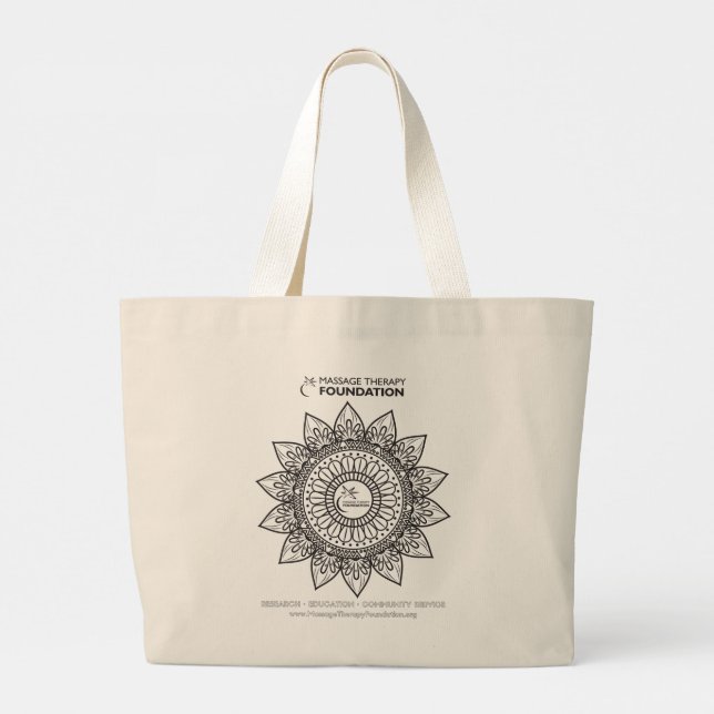 Massage Therapy Foundation Moon, Stars Tote Bag (Back)
