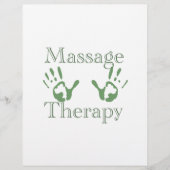Massage therapy hand prints (Front)