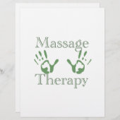 Massage therapy hand prints (Front/Back)