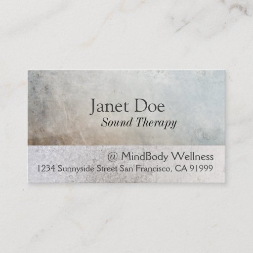 Customizable Massage Therapy Healing Arts Business Card