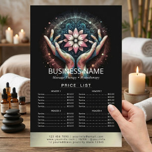 Massage Therapy Healing Hands Energy Spa Price Lis Flyer