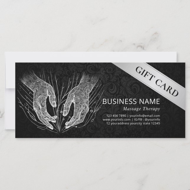 Massage Therapy Healing Hands Energy Spa Wellness (Front)