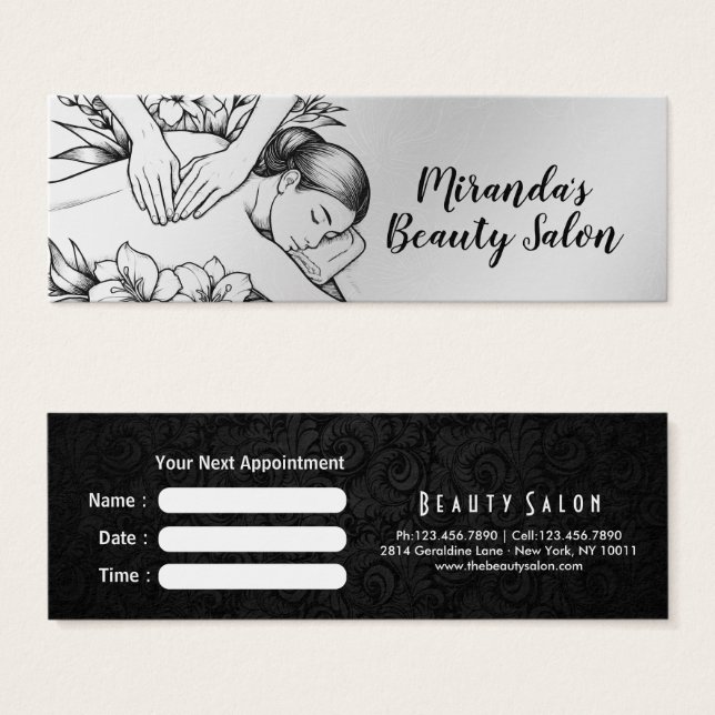 Massage Therapy Healing Hands Energy Spa Wellness (Front & Back)