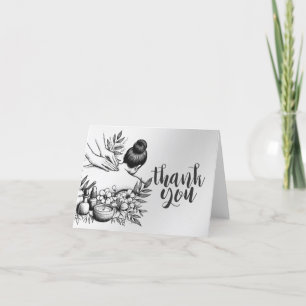 Massage Therapy Healing Hands Energy Spa Wellness Letterpress Thank You Card