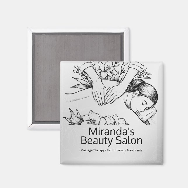 Massage Therapy Healing Hands Energy Spa Wellness Magnet (Front/Back)