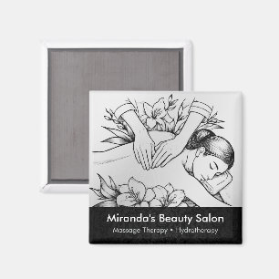 Massage Therapy Healing Hands Energy Spa Wellness Magnet