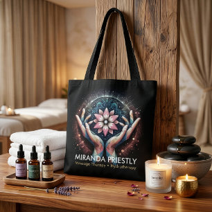 Massage Therapy Healing Hands Energy Spa Wellness Tote Bag
