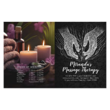 Massage Therapy Healing Hands Price Bifold Flyer