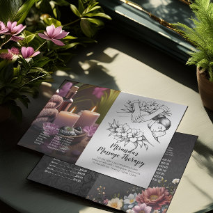 Massage Therapy Healing Hands Price fold Flyer