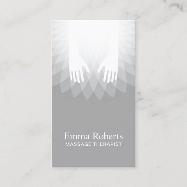 Massage Therapy Healing SPA Salon Business Card (Front)