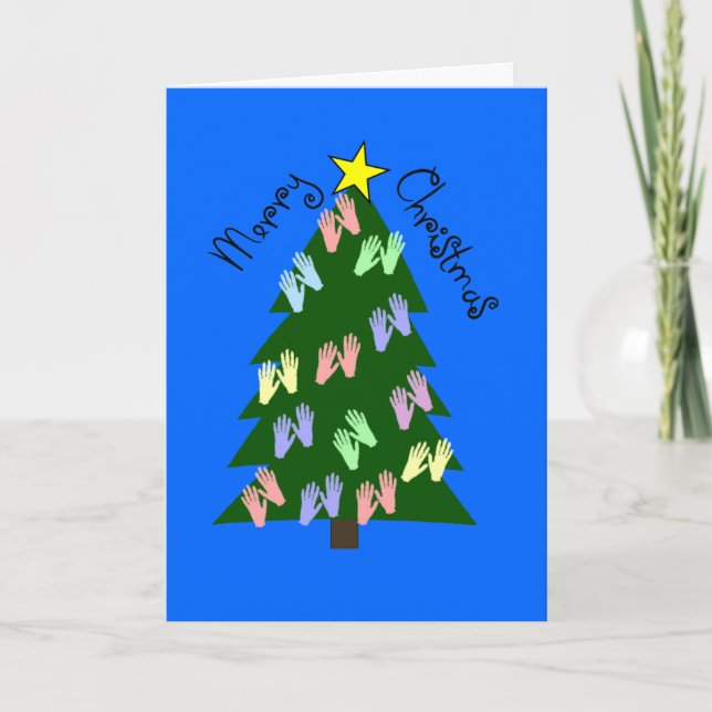 Massage Therapy MERRY CHRISTMAS Gifts Holiday Card (Front)
