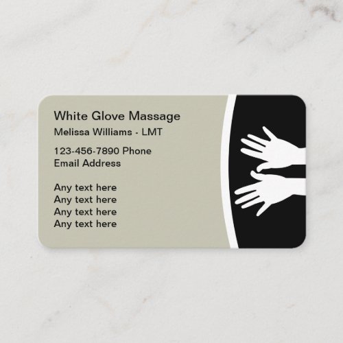Massage Therapy Modern Editable Business Cards