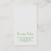 Massage Therapy Natural Essential Oil Aromatherapy Business Card (Back)