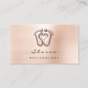 Massage Therapy Reflexology Therapist Social Skinn Business Card