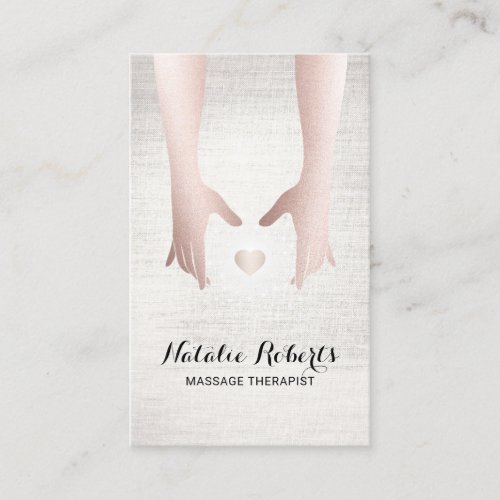 Massage Therapy Reiki Energy Healing SPA Business Card