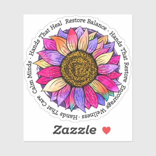 Massage Therapy, Reiki & Reflexology Sticker (Sheet)