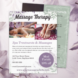 Massage Therapy Services Flyer Template