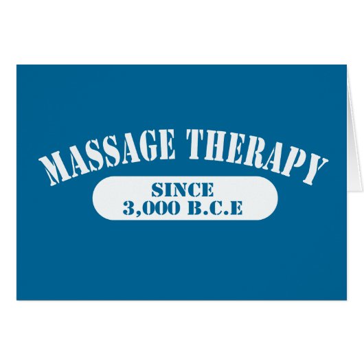 Massage Therapy Since 3,000 B.C.E. Cards (Front Horizontal)