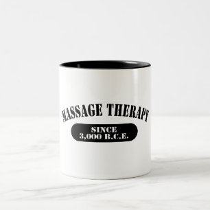 Massage Therapy Since 3,000 B.C.E. Two-Tone Coffee Mug