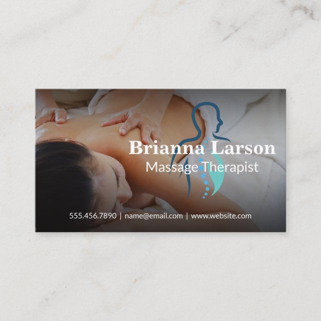 Massage Therapy Specialist | Spa Resort Business Card (Front)