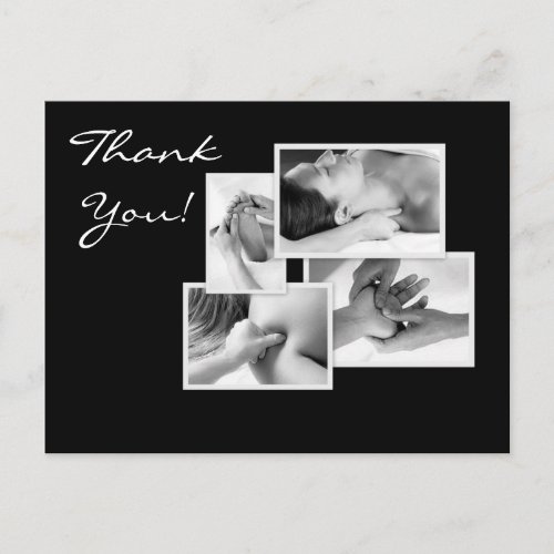 Massage Therapy Thank You Postcard