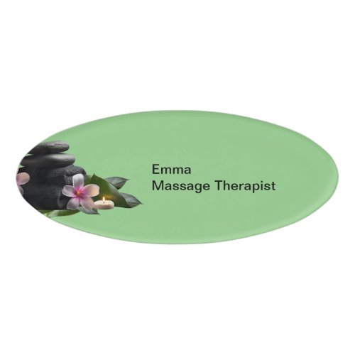 Massage Therapy Therapist Name Tags