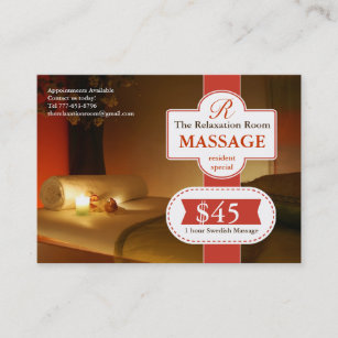 Massage Therapy Voucher Discount Card