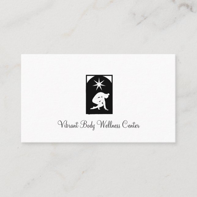 Massage Therapy Wellness Center  Business Card (Front)