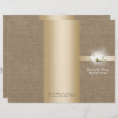 Massage Therapy Yoga Glowing Lotus Buralp Tri-Fold (Front/Back)