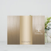 Massage Therapy Yoga Spa Vintage Tree Tri-Fold (Standing Front)