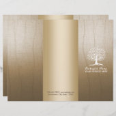 Massage Therapy Yoga Spa Vintage Tree Tri-Fold (Front/Back)