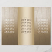 Massage Therapy Yoga Spa Vintage Tree Tri-Fold (Back)