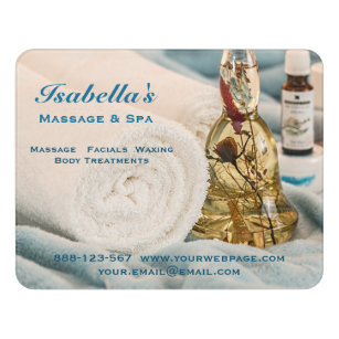 Massage Towels Essential Oils Spa Door Sign