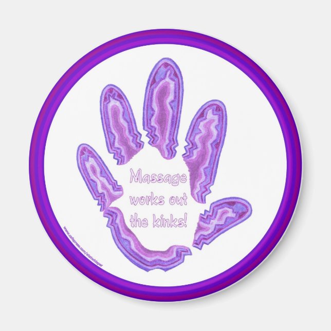 Massage Works Out the Kinks Magnet (Front)