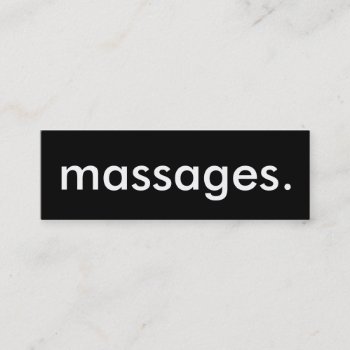 Massages. Loyalty Punch Card by identica at Zazzle